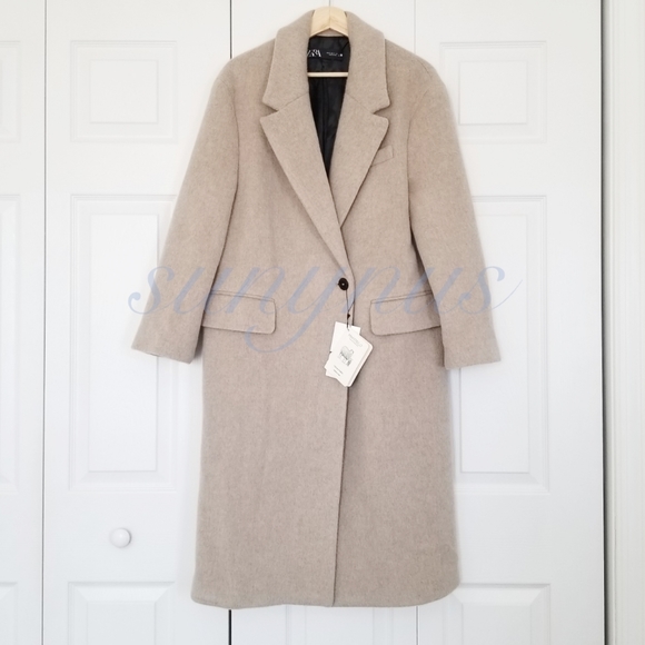 Zara Manteco Wool Blend Coat - Picture 6 of 6